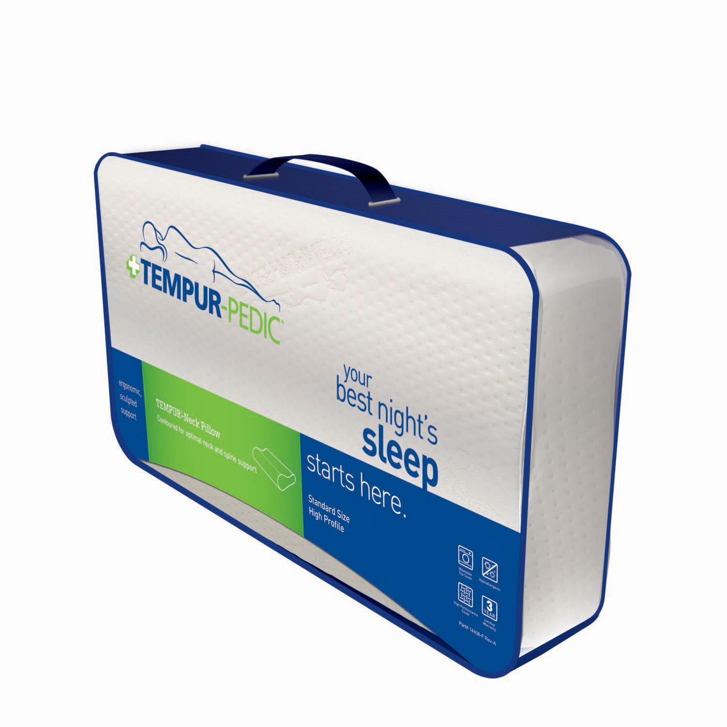 TempurPedic® Pillows Small Neck Pillow SlumberWorld Bedding Pillow